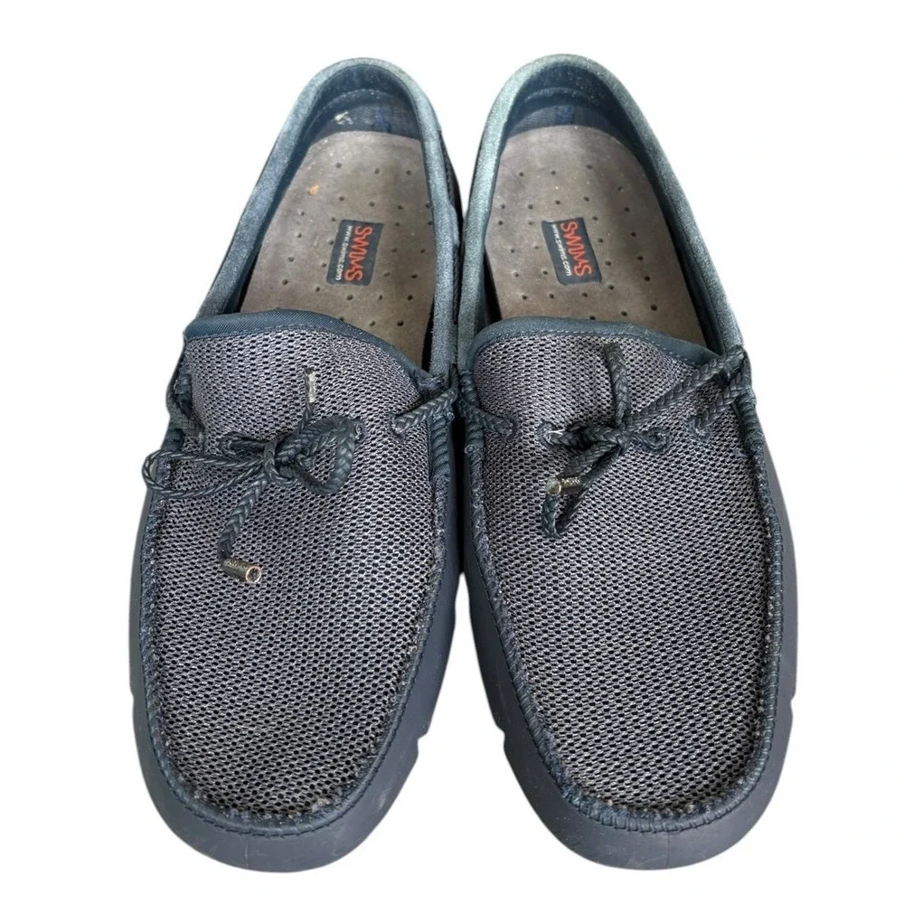 Swims‎ Men's Braided Lace Loafer Navy Size 10 Beach Coastal Boat Nautical